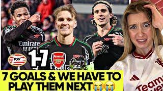 Arsenal Driving Me Insane! Nwaneri Made Me Look Like a Fool! (7-1 PSV Reaction)