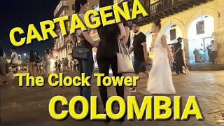 The Clock Tower at Night El Centro  Cartagena Colombia 2023