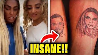 Katie Price showcases Carl Wood’s TATTOO after she saw Princess on Mother’s day