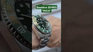 Steeldive SD1953 "Hulk" #hulk #submariner #homage #watch #watchtime #watches #steeldive #sd1953