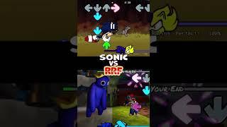 Rainbow friends Blue vs Sonic.exe and Fleetway Sonic