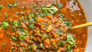 The Easiest BEST Lentil Soup in the World  The ONLY recipe you need  #shorts #viralshorts
