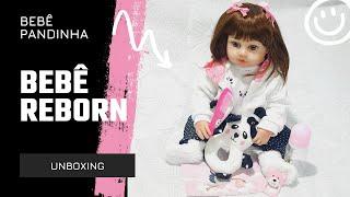 BONECA BEBE REBORN PANDINHA SUPER REALISTA - BRASTOY