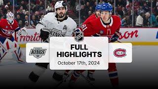 Kings at Canadiens | October 17, 2024 | NHL Full Game Highlights