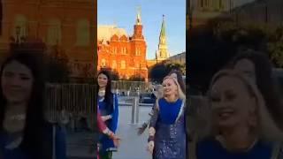 Young Russian girls practicing cultural dance for Indian PM Modi welcome in Red Square, Kremlin