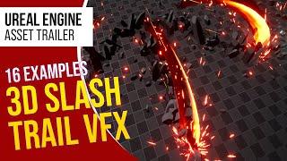 UE5 l 3D Slash Trail VFX l Unreal Engine 5 (Trailer)