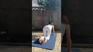 Outdoor yoga asmr. #flexibility #leggings