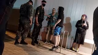 В районе гипермаркета "Евроопт" снова драка - в ситуацию вмешались сотрудники ОМОНа