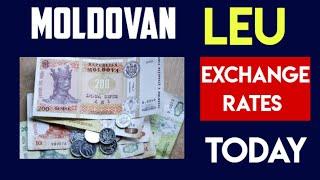 TODAY MOLDOVAN LEU MDL- MOLDOVA CURRENCY EXCHANGE RATES