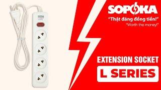 SOPOKA EXTENSION SOCKET - L SERIES #powerstrips #sopoka #led #vietnam #madeinvietnam