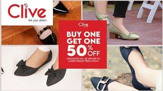 Clive Shoes Big Sale Buy one Get one Free Biggest Offer||Clive Summer End  Sale