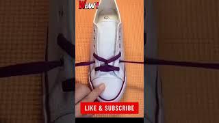 How to stylish tie shoe laces | Tie your shoes | Shoelacing styles EP502623 #shoelaces #shorts
