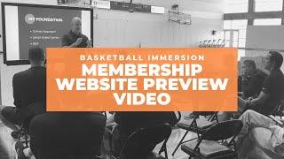 Basketball Immersion Membership Website Preview Video