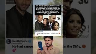 NBA star Tony Parker was married to actress Eva Longoria when she found messages on his phone.