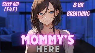 [F4F] Mommy girlfriend soothes you back to sleep [ASMR-ROLEPLAY] [Sleep aid] [Breathing 8hr version]