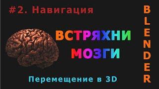 2. Blender. Навигация | 3D Viewport (Перемещение в 3D)