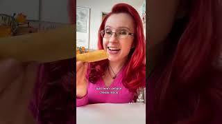 Mozzarella stuffed Breadstick taste test! #food #foodie #tastetest