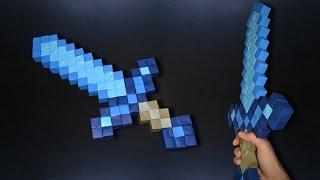 Tutorial: Minecraft Sword using origami cubes - English (BR)