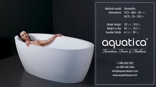 Aquatica Sensuality Freestanding Bathtub Demo Video for Short People