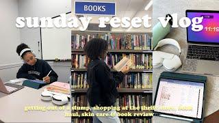 SUNDAY RESET ROUTINE ️ thrift store shopping, book haul + prep for the week with me