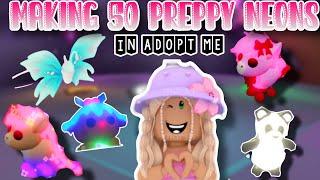 Making 50 Neons In Adopt Me!!| Filling Up My Inventory With So Many Neons