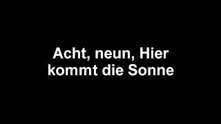 Rammstein - Sonne (lyrics) HD