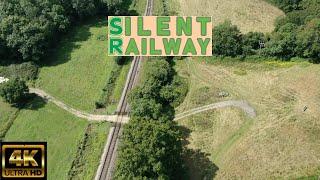 SILENT RAILWAY - The Swanage Railway Countryside By Drone -4K