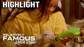 "Relatively Famous: Ranch Rules" Celeb Kids Help Feed Lambs | Relatively Famous | E!