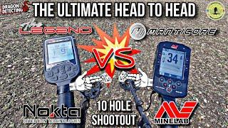 Nokta Legend VS Minelab Manticore | The Ultimate Head To Head | 10 Hole Shootout |Metal Detecting Uk