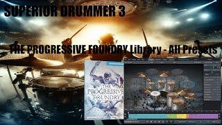 Toontrack Superior Drummer 3 - The Progressive Foundry - All Presets - Basic sound without mixing