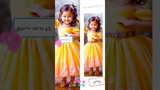 Sunlit Royalty | Baby Girl’s Dazzling Dance in Jewel-Studded Yellow Gown  #cute #babydance