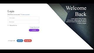 Bootstrap Login Form Example - Create Login Form Bootstrap - Bootstrap Transparent Login Form Code