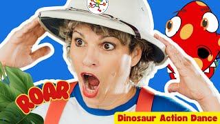 Dinosaur Action Dance | I saw a Dinosaur | Easy to Follow | Songs for Kids | Cheeky Monkey Club