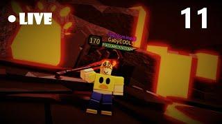 LIVE:Dungeon quest -ROBLOX (grinding levels) Volcanic Chamber