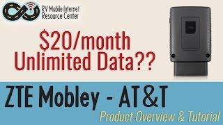 ZTE Mobley - AT&T $20/month Unlimited Data Plan - Product Overview & Tutorial