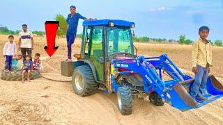 Solis 24 Mini Tractor 4WD Funny Video || Big Tyre Pulling Tractor Sumit Kumar