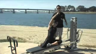 Sports Specific Total Gym Exercise  Swimming   Glide & Ride