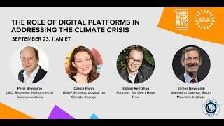 Climate Week 2020: The Role of Digital Platforms in Addressing the Climate Crisis