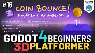 Godot 4 3D Platformer Lesson #16: Animated Coin Bounce!