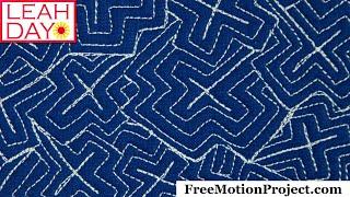 Free Motion Quilting on a Regular Machine - Quick Video - Echo Crosses