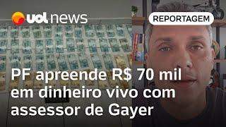 Gustavo Gayer alvo da PF: Polícia apreende R$ 70 mil em dinheiro vivo com assessor do deputado