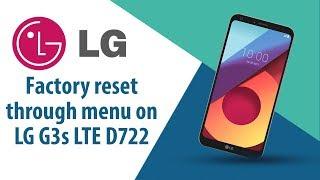 How to Factory Reset through menu on LG G3s LTE D722?