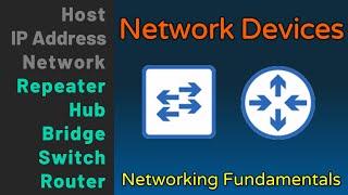 Hub, Bridge, Switch, Router - Network Devices - Networking Fundamentals - Lesson 1b