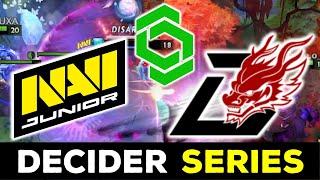 DECIDER TO THE GRAND FINAL !!! NAVI JUNIOR vs DRAGON ESPORTS CLUB - CCT SERIES S4 DOTA 2