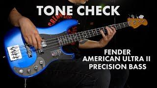 TONE CHECK: Fender American Ultra II Precision Bass Demo | Cream City Music