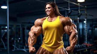 FBB Ai Muscle Girl | Muscle Woman | Female Bodybuilding | Giantess growth Muscular