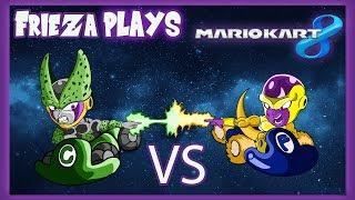 FRIEZA VS PERFECT CELL IN MARIO KART 8!