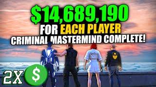 GTA 5 Online Criminal Mastermind $14,689,190 For Each Players!, From Fleeca To The Pacific Standard