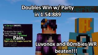 Beating Luvonox and B0mbies Fastest Doubles Win (1:54.889)