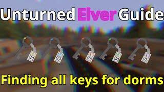 All Elver key locations for Dorms!! (Unturned Elver Guide)